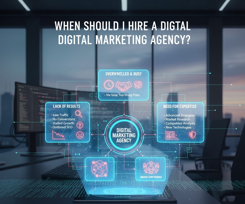 Featured image for blog post titled: When Should I Hire a Digital Marketing Agency